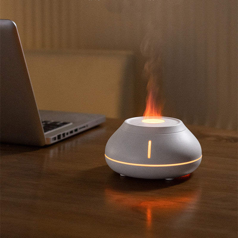 Umidificatore ad ultrasuoni colorato con effetto fiamma e Luci Led ,diffonde Fragranze per la tua casa, ideale anche per L'aromaterapia con oli essenziali.