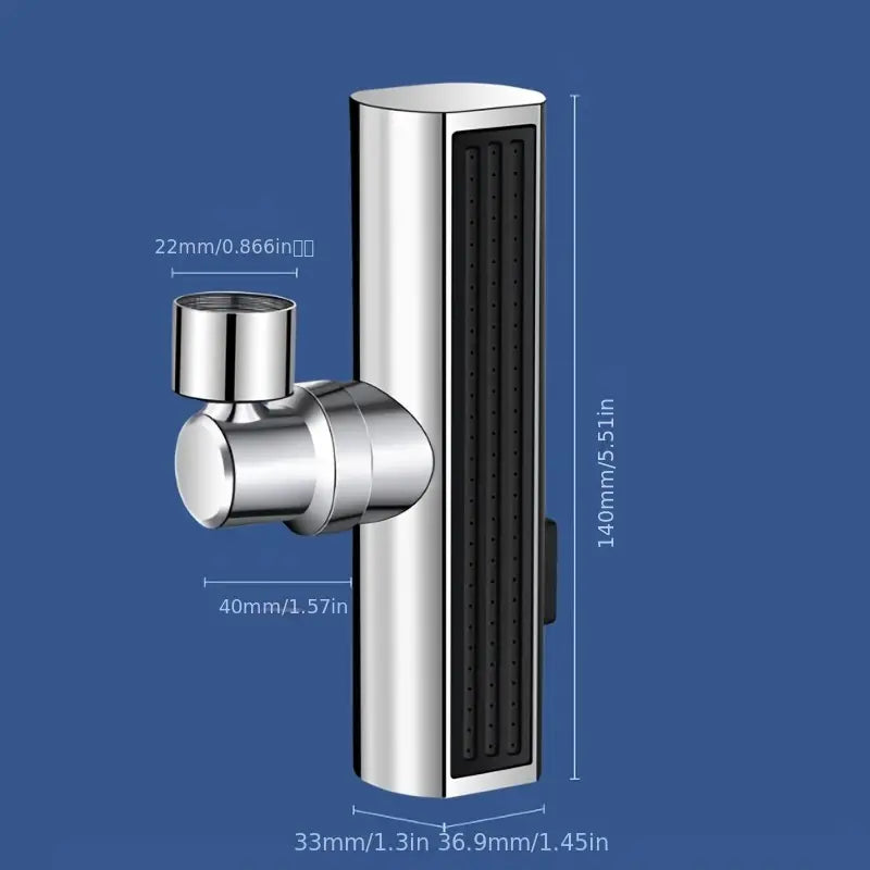 Rubinetto da Cucina a Cascata 3-in-1 in Acciaio Inossidabile con 3 Modalità di Spruzzo e Rotazione a 360° - Anti-Spruzzo, Facile da Installare, Ideale per Lavello