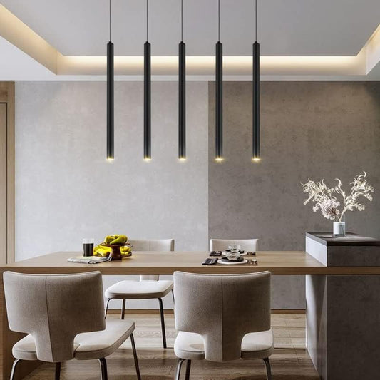 Lampadario LED Sospeso Cilindrico, Stile Moderno ed Eleganza Minimalista