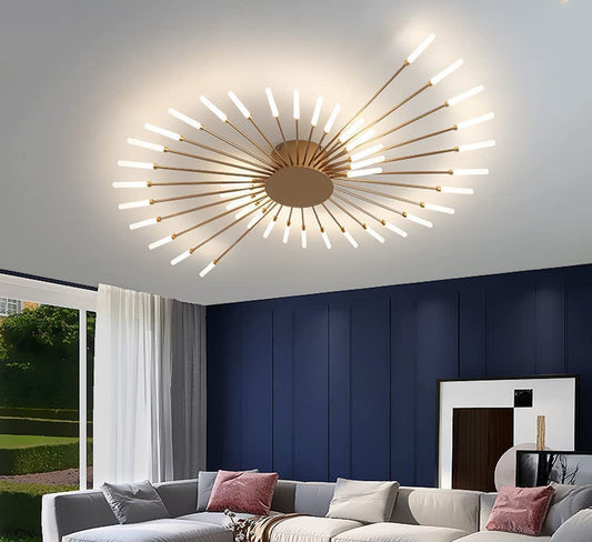 Plafoniera Dal Design Moderno ed Elegante a  LED, Con Fuochi d'artificio Creativi, Rendi la tua casa Unica e Brillante