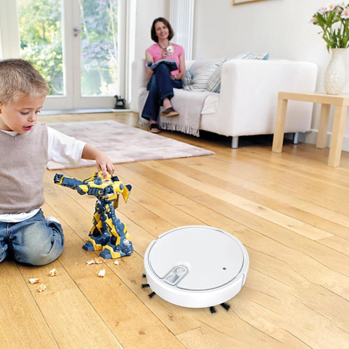 Robot Aspirapolvere con Aspirazione Forte E Umidificatore Ambientale
