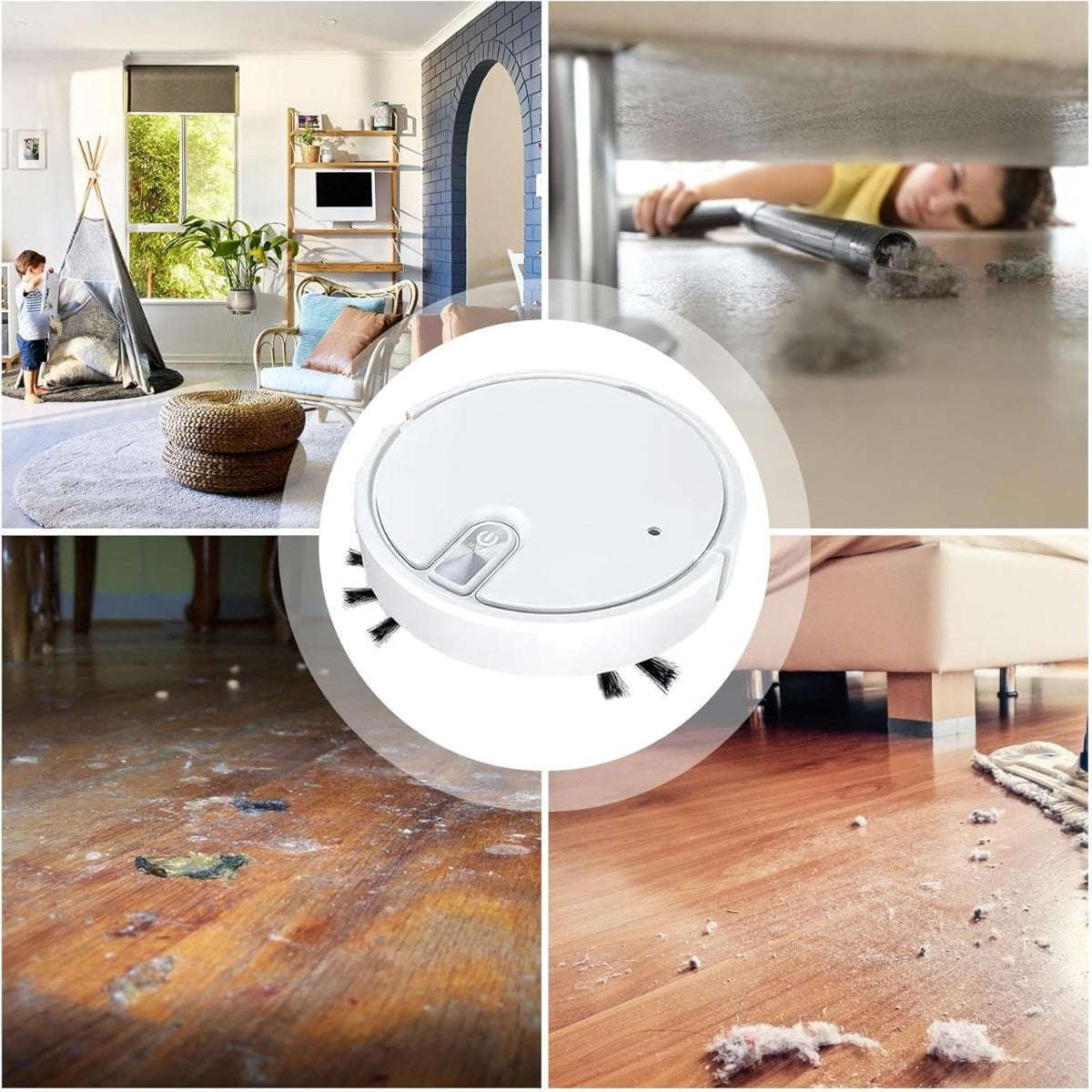 Robot Aspirapolvere con Aspirazione Forte E Umidificatore Ambientale
