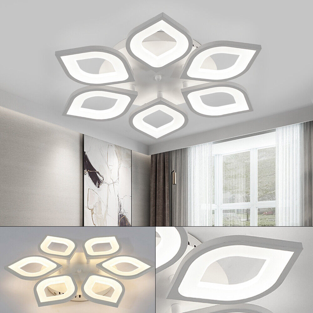 Plafoniera a LED, a Forma di  Fiore Con Petali, Dal Design Moderno ed Elegante, Realizzata in Ferro Metallico di Alta qualità