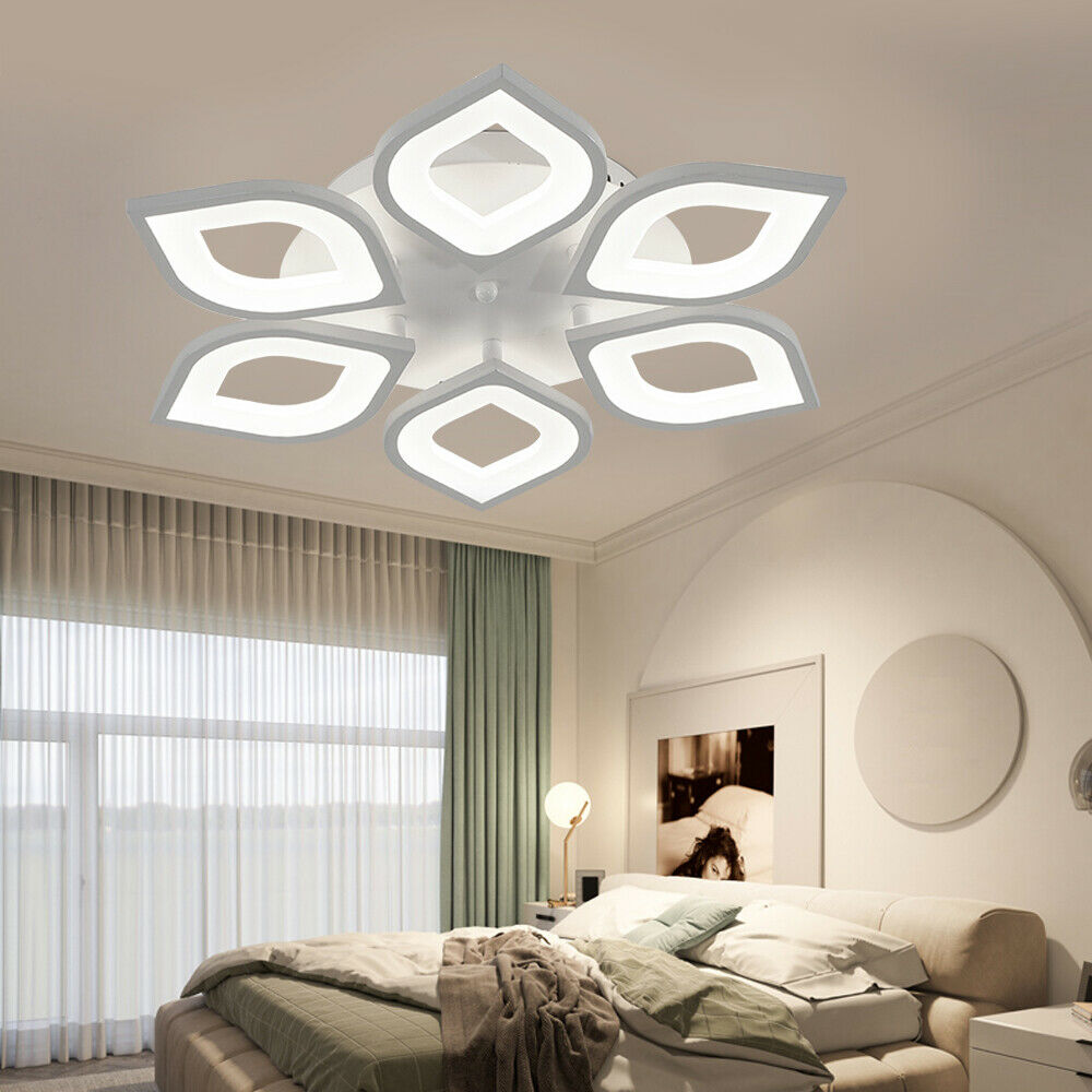 Plafoniera a LED, a Forma di  Fiore Con Petali, Dal Design Moderno ed Elegante, Realizzata in Ferro Metallico di Alta qualità