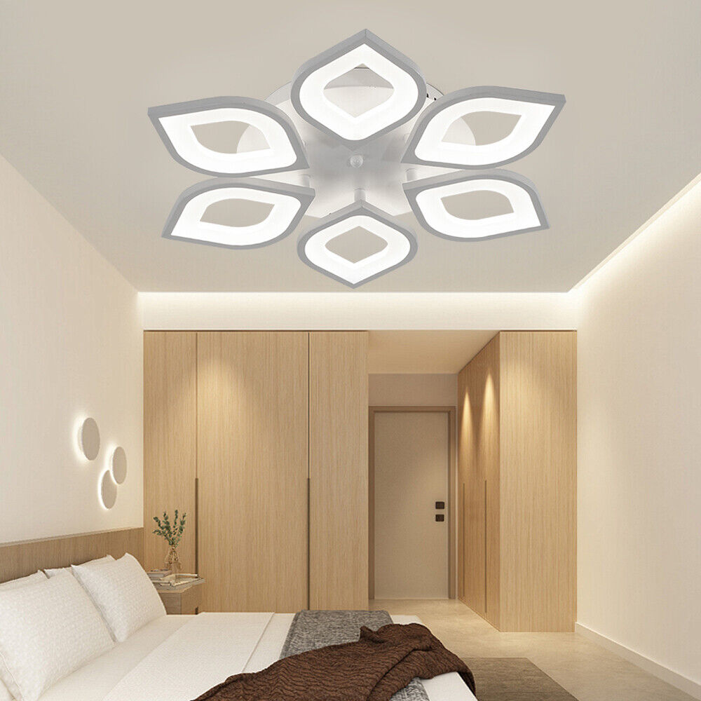 Plafoniera a LED, a Forma di  Fiore Con Petali, Dal Design Moderno ed Elegante, Realizzata in Ferro Metallico di Alta qualità