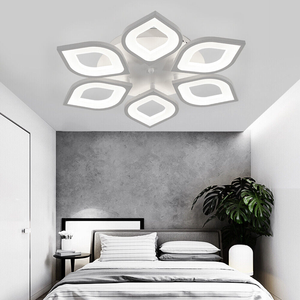 Plafoniera a LED, a Forma di  Fiore Con Petali, Dal Design Moderno ed Elegante, Realizzata in Ferro Metallico di Alta qualità