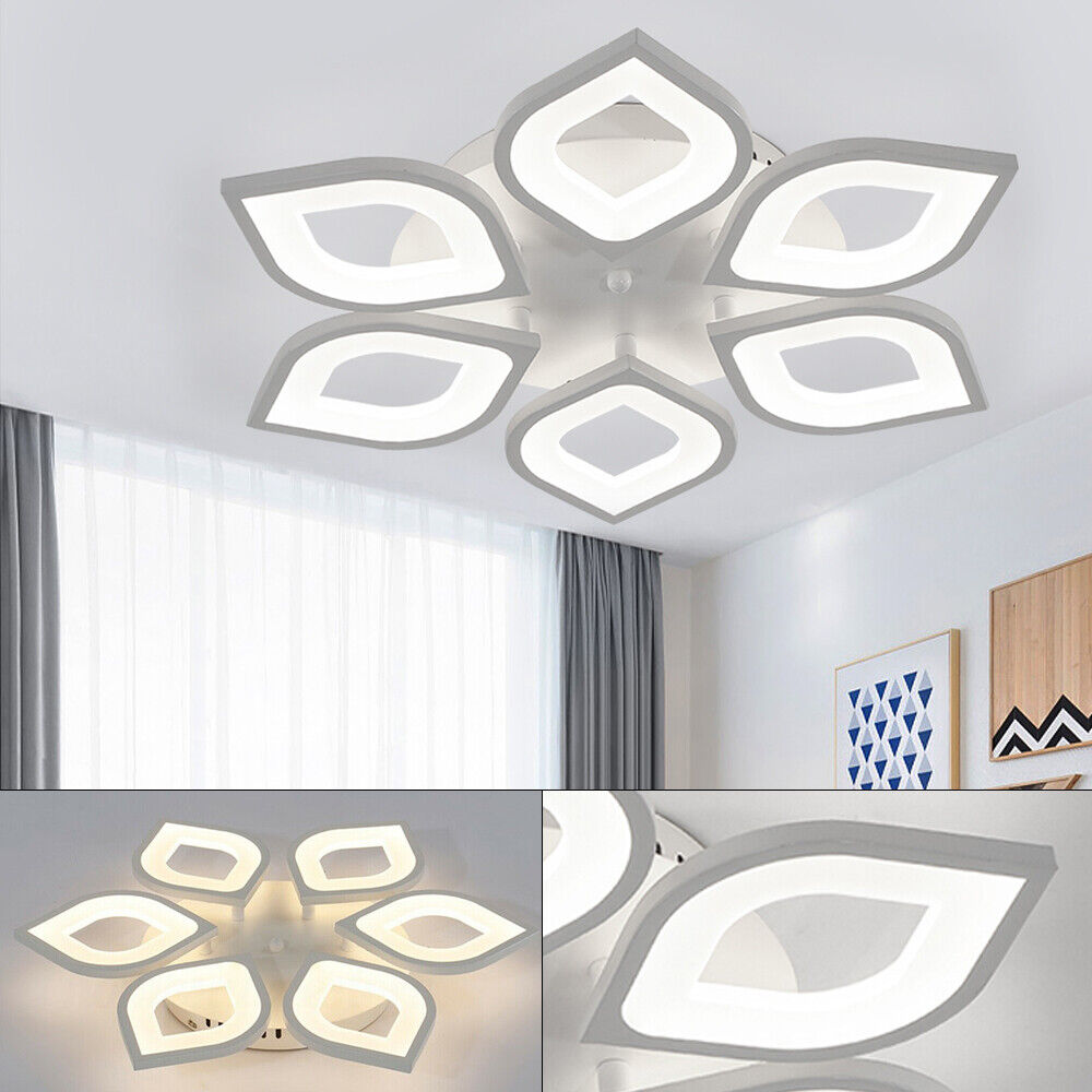 Plafoniera a LED, a Forma di  Fiore Con Petali, Dal Design Moderno ed Elegante, Realizzata in Ferro Metallico di Alta qualità